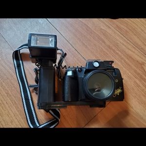 Vintage Olympia camera with carrying case